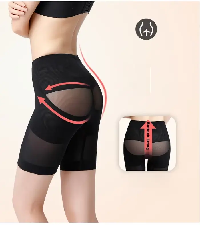 Femmes taille haute façonnage culotte respirant corps minceur ventre sous-vêtements crochets