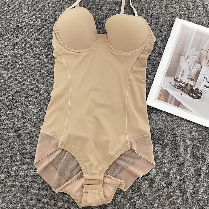Naisstoo femmes Shapewear Body pour contrôle du ventre sans couture corps Shaper string combinaison soutiens-gorge