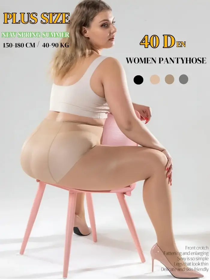 Collants grande taille 180 cm 40D pour femme