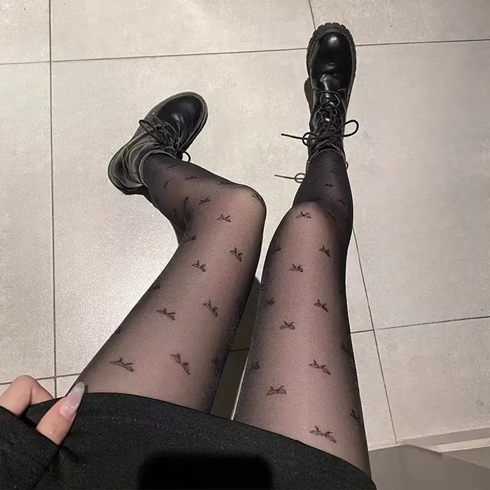 Faux collants translucides à la mode pour femmes