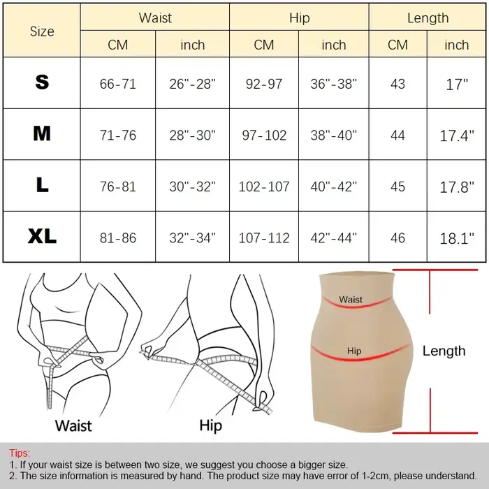 Demi-glissement Shapewear pour femmes sous les robes
