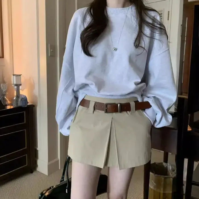 Short design culottes courtes pour femmes, mode coréenne