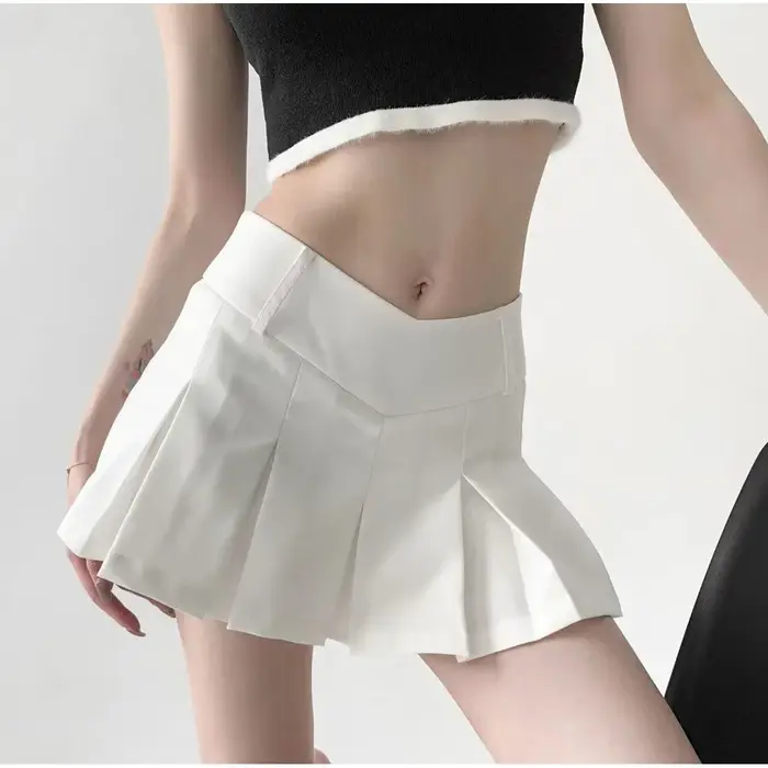 Jupe courte Anti-lumière taille haute