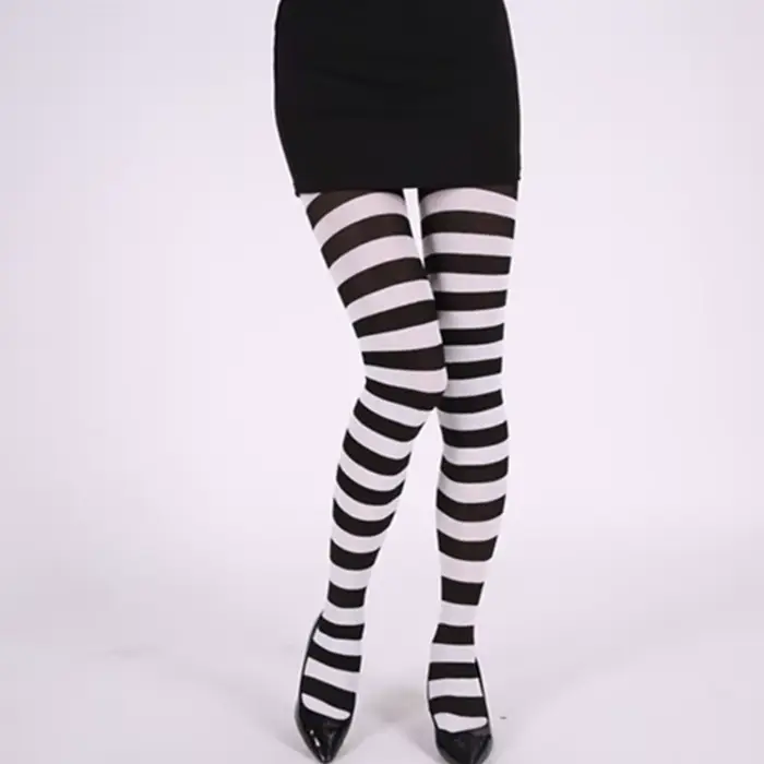 Collants rayés décontractés pour femmes