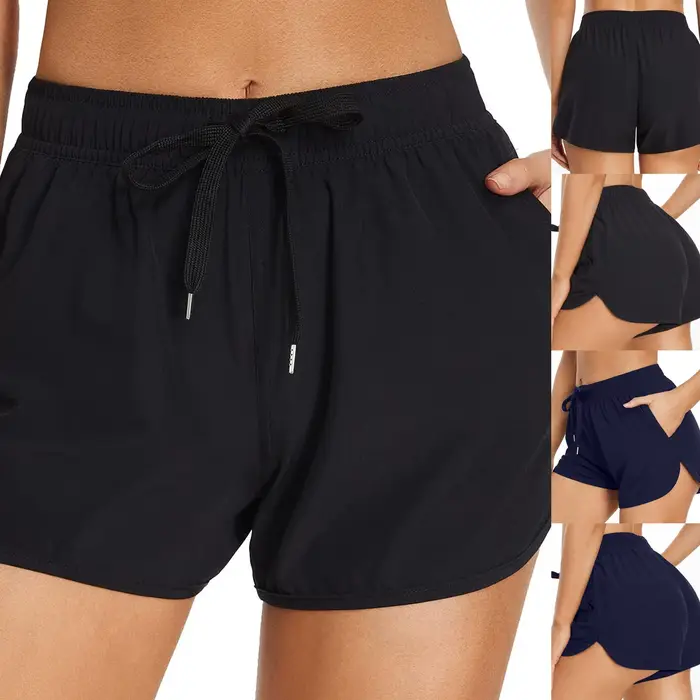 Short de bain avec poches pour femme