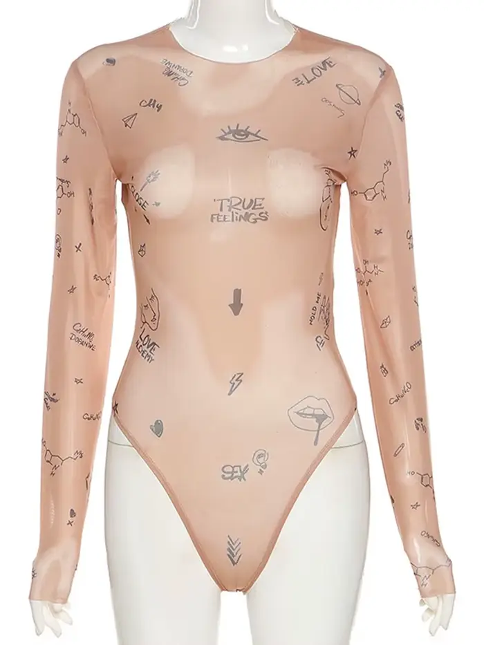Haut une pièce moulant et Sexy pour femmes