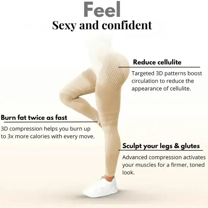 Leggings 3D anti-cellulite pour femmes