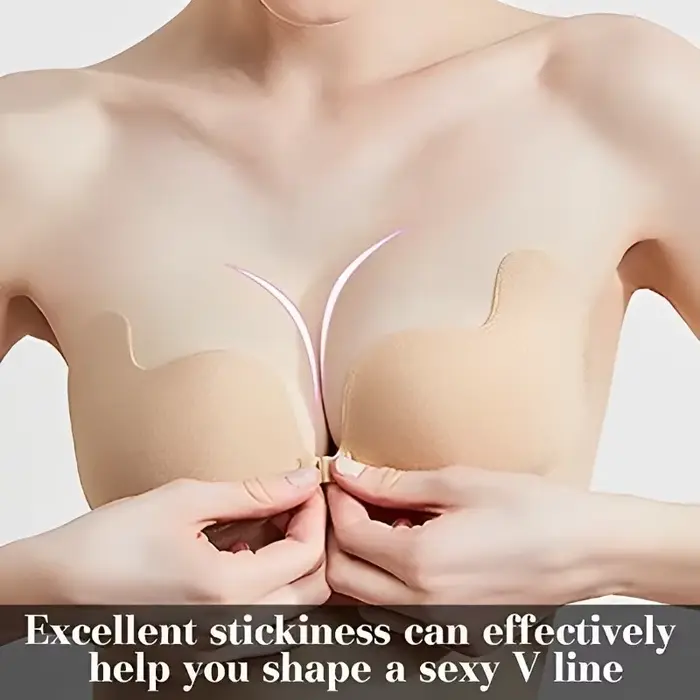 Soutien-gorge invisible push-up en silicone pour femme