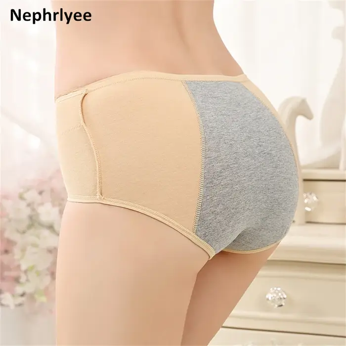 Culotte Menstruelle Imperméable en Coton à Absorption Rapide pour Femme