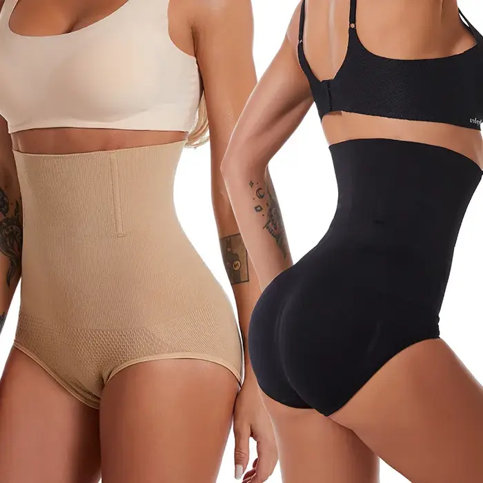 Sans couture femmes taille haute façonnage culotte respirant corps Shaper minceur ventre sous-vêtements dames Corset