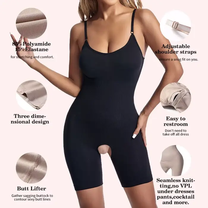 Body Shapewear femmes ventre contrôle corps complet Shaper minceur gaine bout