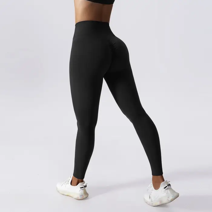 Leggings de sport taille haute pour femme, effet push-up fessier, pour le yoga, la course, le fitnes