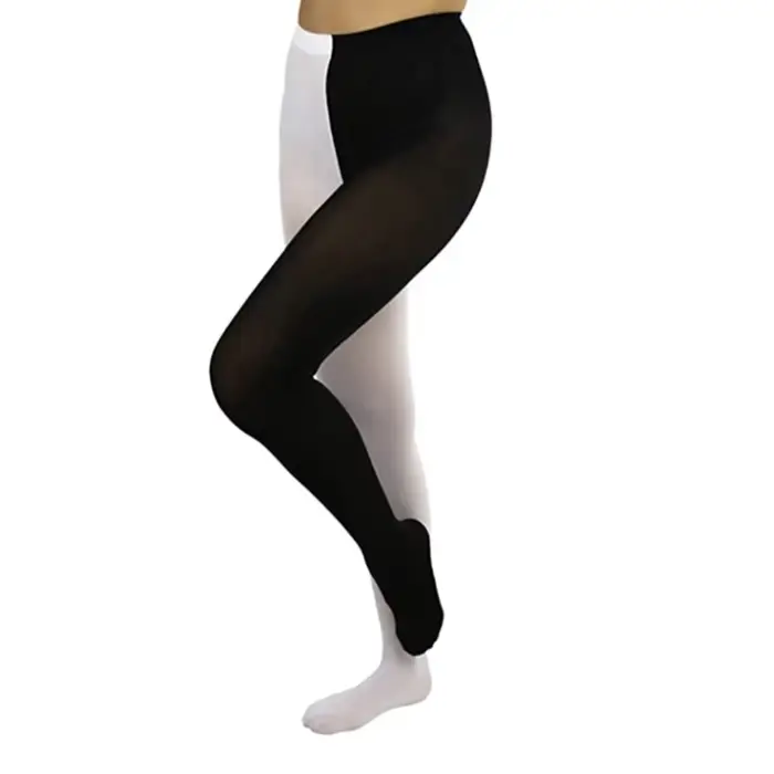 Collants Opaques à Deux Tons pour Leggings à Pieds, Taille Haute, Cuissardes, Costume Cosplay, ixde 