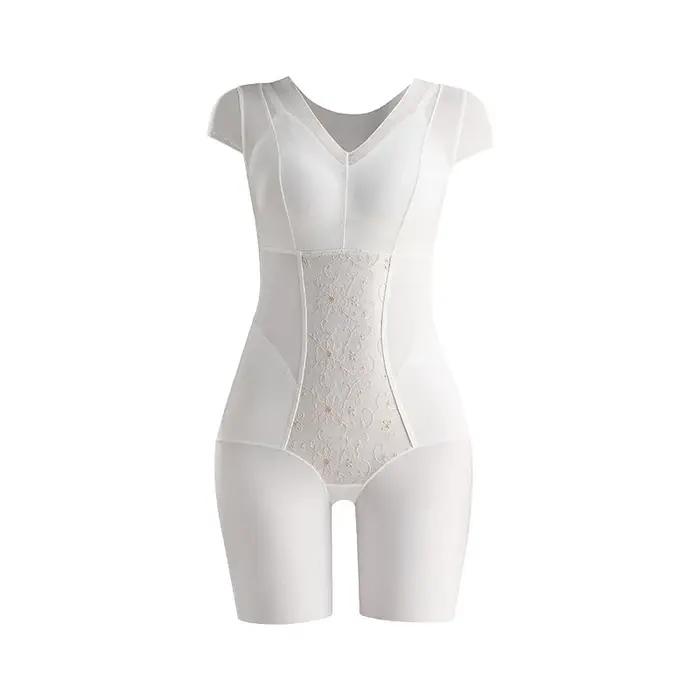 Luxueux brodé une pièce Shapewear femmes post-partum taille soutien hanche levage Abdomen minceur sans couture Body costume