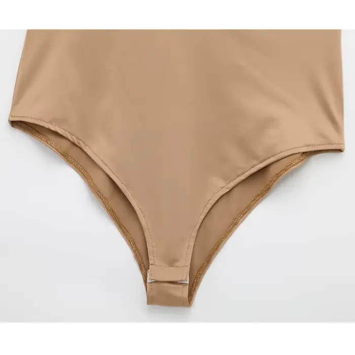 MUJER Sexy Satin Body Femmes Dos Nu Bustier Top