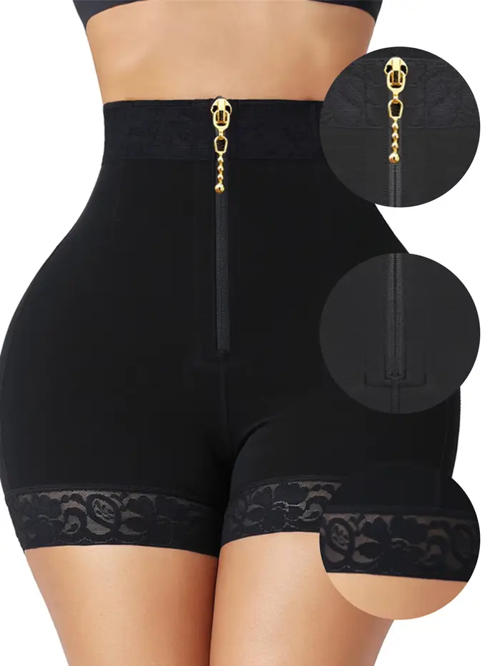 Femmes taille haute Shapewear culottes post-partum ventre façonnage culotte