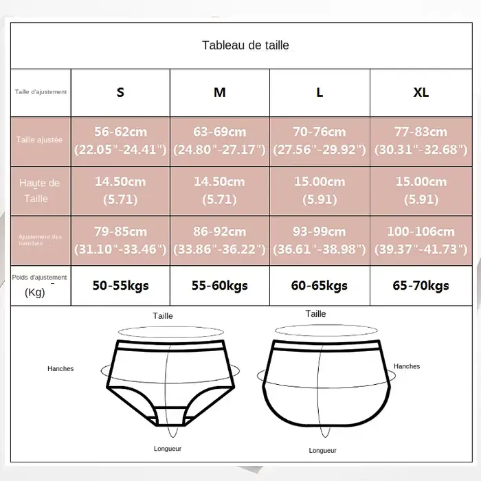 Bodyshaper taille haute sans couture culottes femmes sous-vêtements antibactériens doux entrejambe slips
