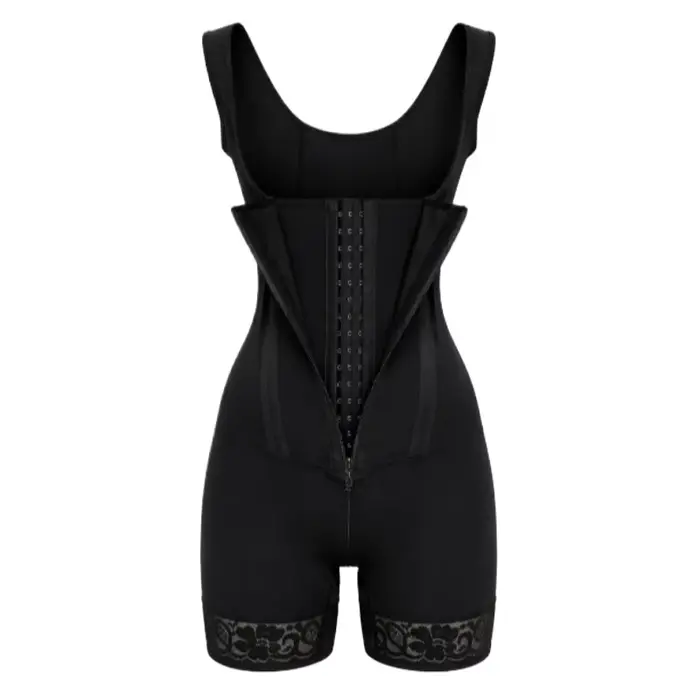 Faja Body Shaper 9-Bone High Compression Shapewear Double Tummy Control Bodysuit Full