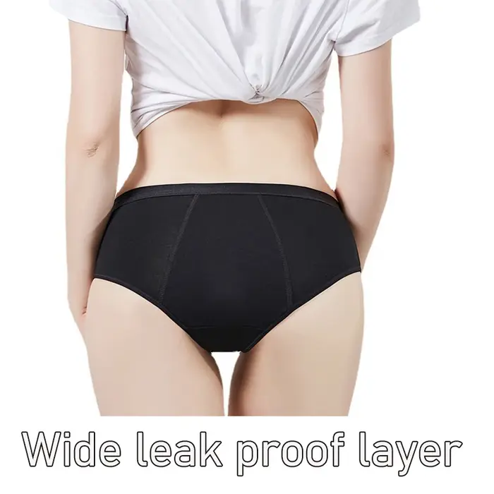 Culotte menstruelle absorbante et étanche à 4 couches pour femmes