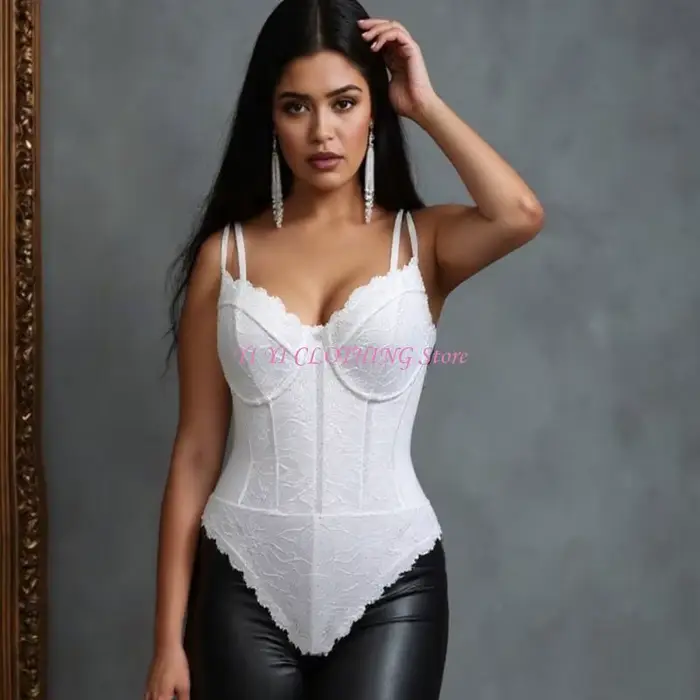 N5KF Body sensuel en dentelle maille conçu pour les amateurs mode moderne