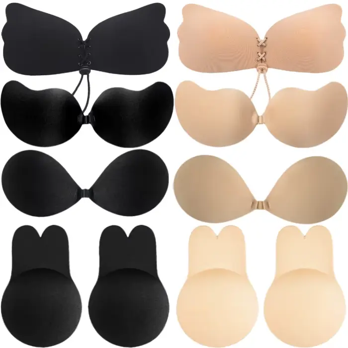 Soutien-gorge invisible push-up en silicone pour femme