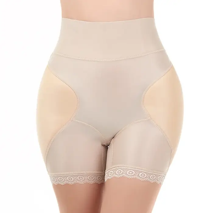 Sous-vêtements rembourrés pour femmes, coussretours en éponge, pantalon saillant, taille haute, reha