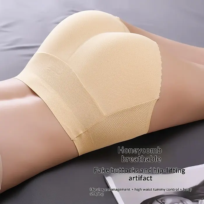 Culotte gainante pour femme avec coussinet en silicone
