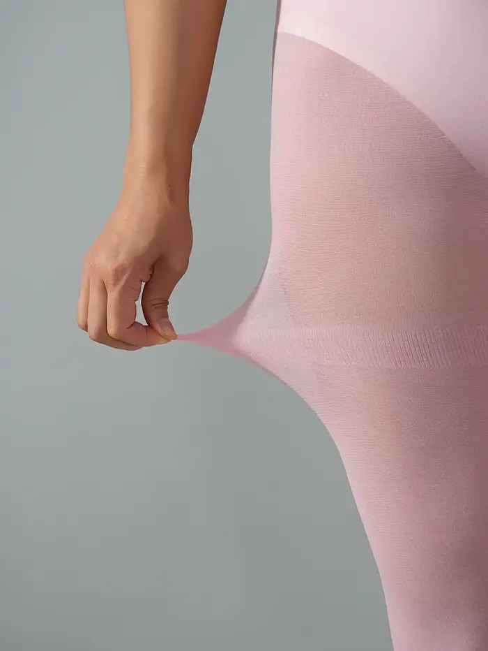 1 paire de collants de compression roses pour femmes