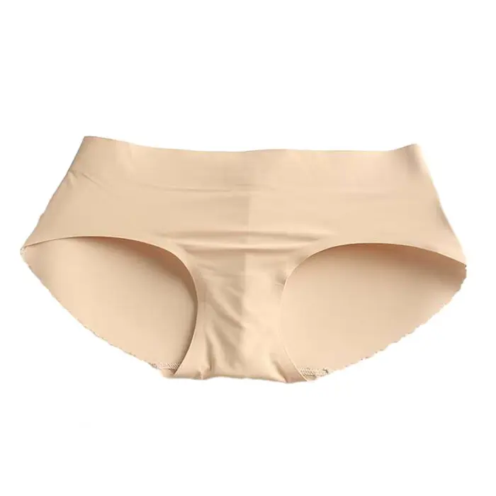 Culotte de levage des fesses sans couture pour femme, taille basse, faux push-up, rembourrage UNICon