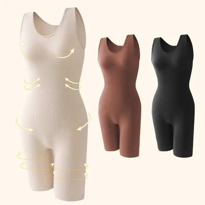 1 pièce façonnant Shapewear Body serré corps Shaper haut noir