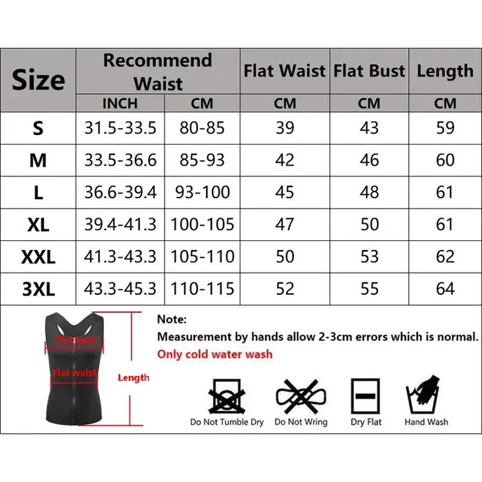 Gilet de compression amincissant pour homme