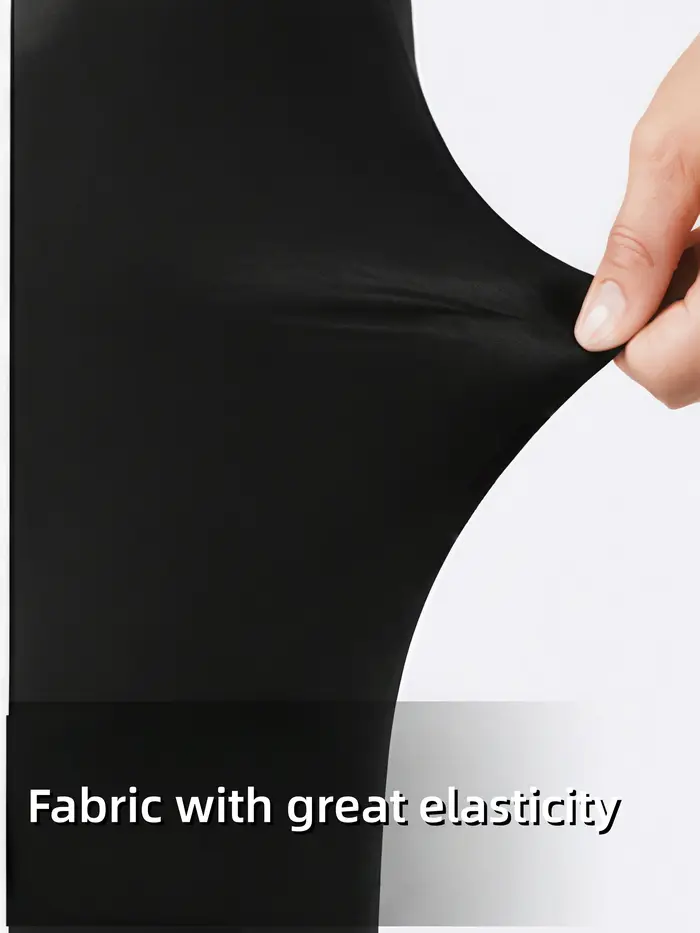 1Pc 80g Collants légers noirs à taille haute