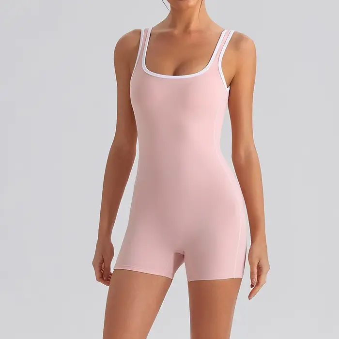 Vêtements de sport pour femmes, tenues sexy ajustées, combinaison de yoga sans manches pour femmes,