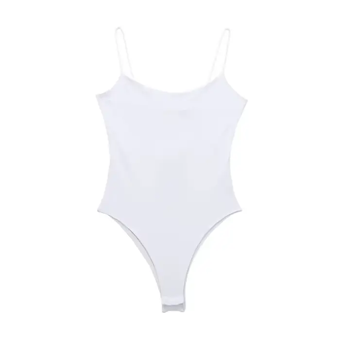 MUJER blanc noir corps femme sans manches serré Body Lingerie Sexy
