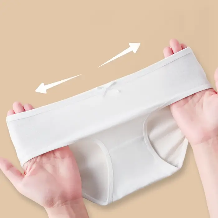 Grande taille 7 pièces sous-vêtements jetables femmes culottes coton filles slips blanc lingeries solide culotte respirant femme intimes