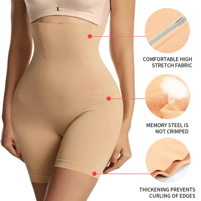 Shapewear pour femmes taille haute formateur culotte minceur gaine ventre contrôle hanche bout