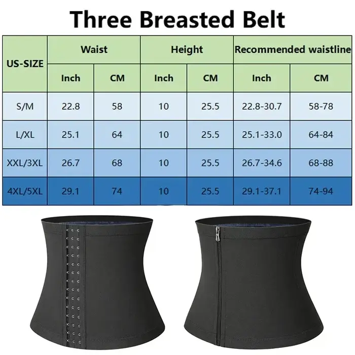 Hommes taille contrôle ceinture Shapewear Corset sueur ventre entraînement Sauna Thermo