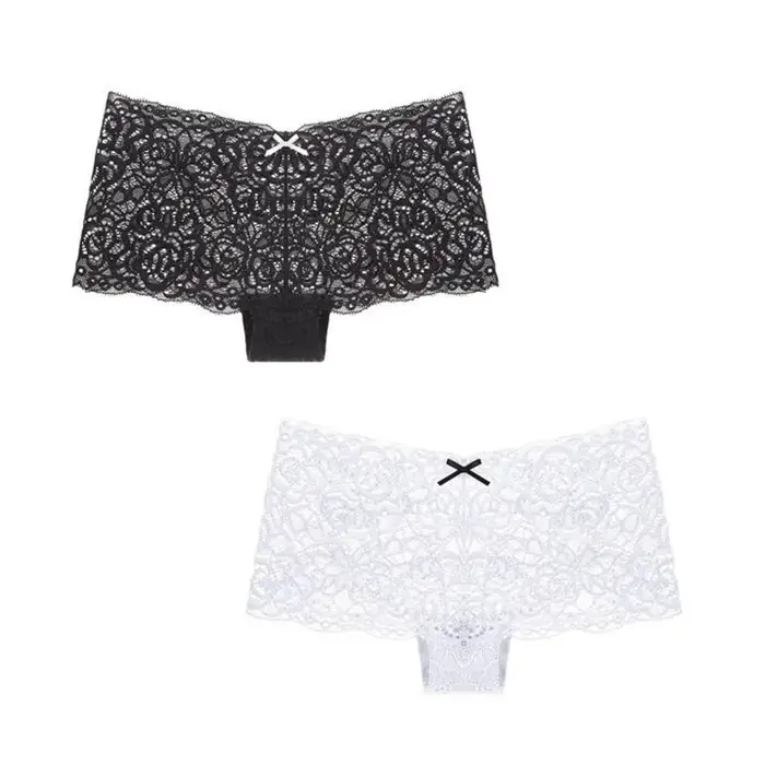 Boyshorts sous-vêtements pour femmes culottes florales Sexy S-XL filles taille basse dames Boxer con