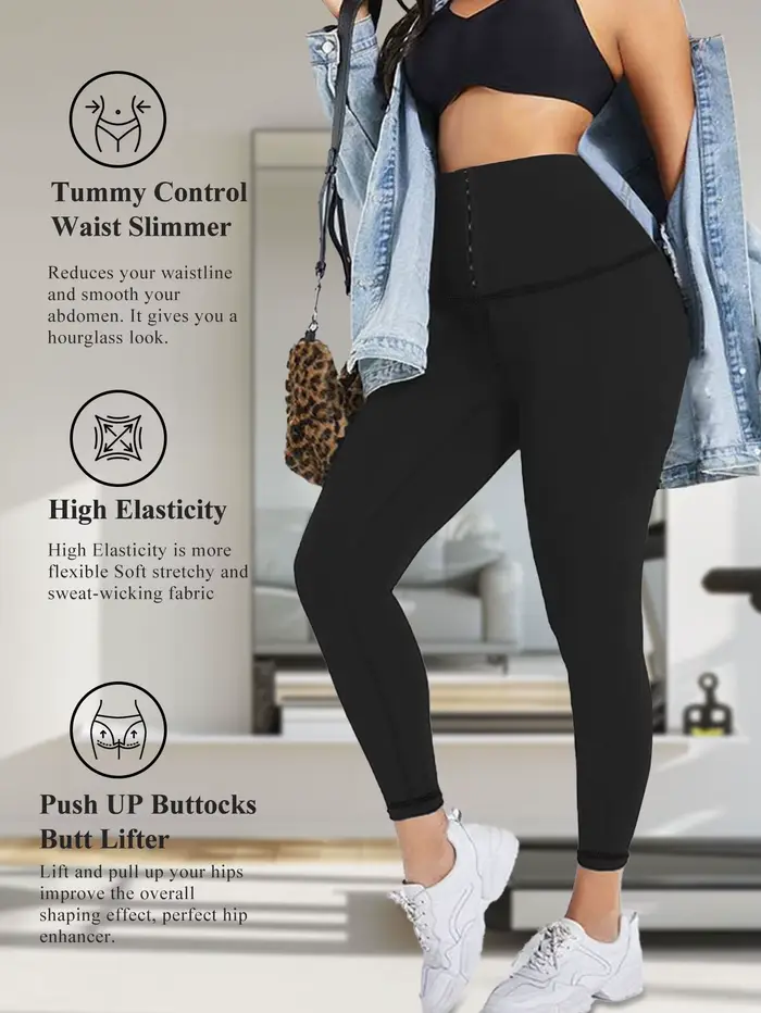 Legging sculptant taille haute pour femme, effet ventre plat et rehaussement des fesses, extensible,