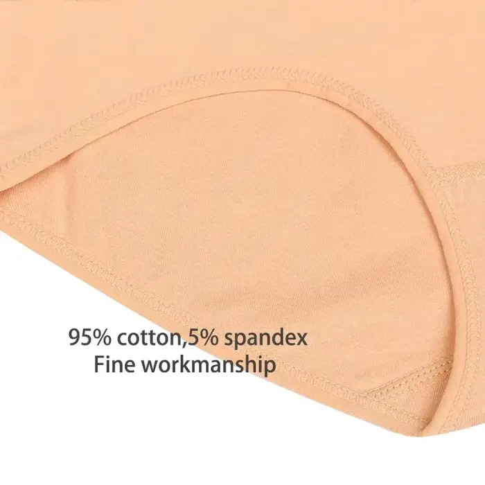 4 pièces/lot taille haute sous-vêtements coton culottes femmes corps mince
