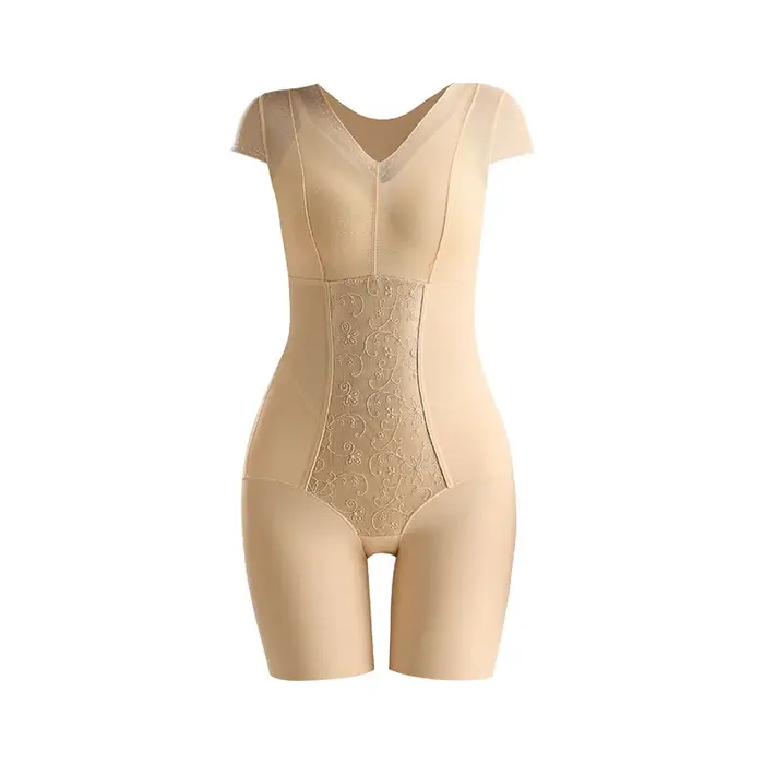 Luxueux brodé une pièce Shapewear femmes post-partum taille soutien hanche levage Abdomen minceur sa