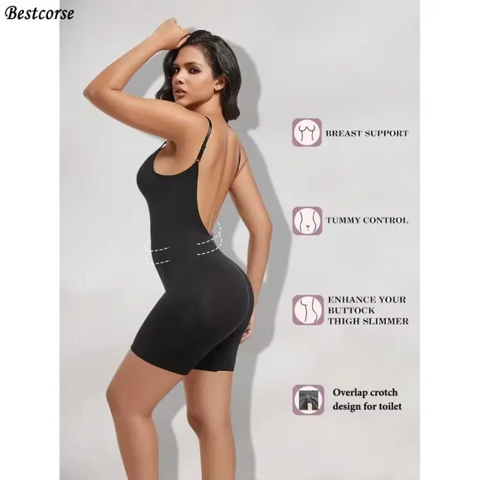 Body sculptant sans couture pour robe dos nu