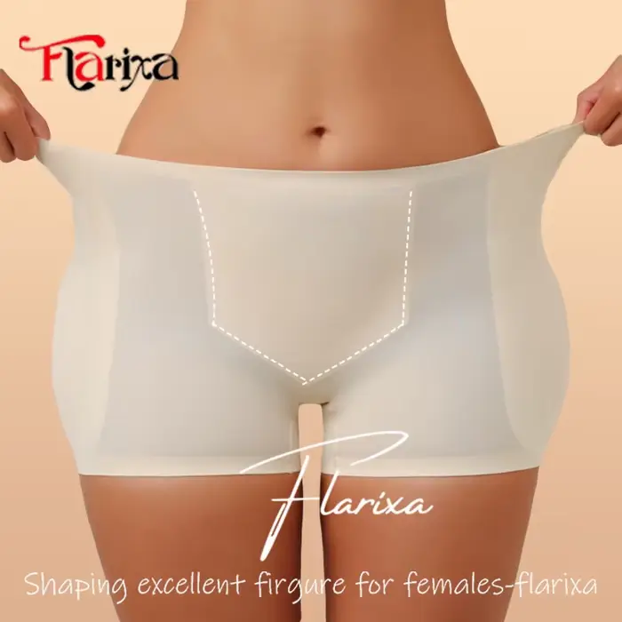 Flarixa coussinets de hanche Shapewear culottes tissu de glace contrôle du bas de l'abdomen Boxer Sh