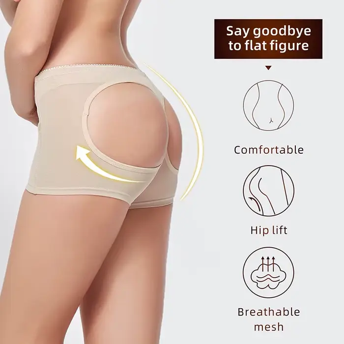 Femmes bout à bout Shaper culottes Shorts bout à bout sous-vêtements slips corps Shaper Sexy cul Push Up culotte fesse ouvert hanche butin