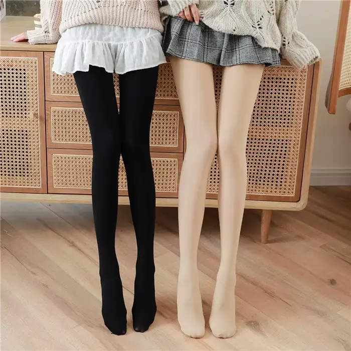 120D Lolita cuisse haute bas lait blanc