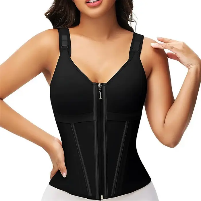 Shapewear femmes colombien Fajas taille formateur ventre contrôle gilet corps Shaper 17 os en acier