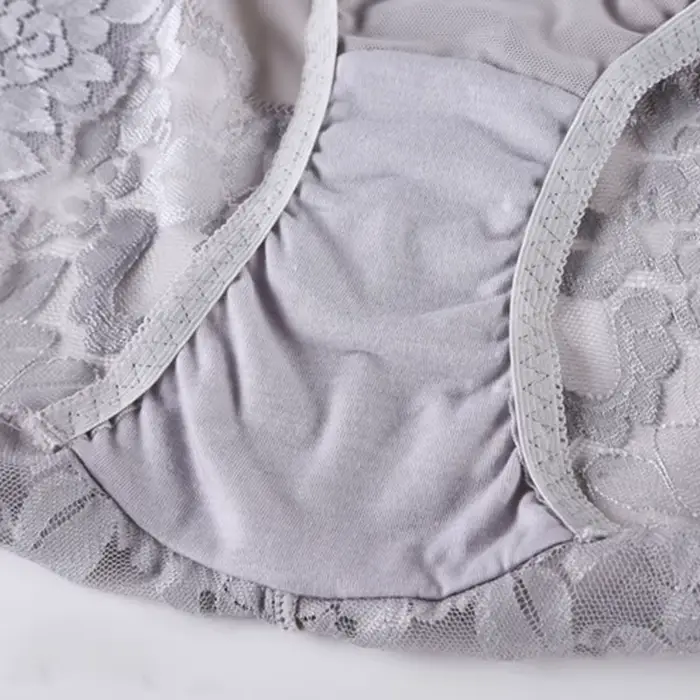 Culotte taille haute en dentelle pour femme