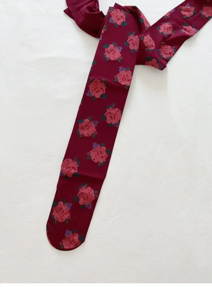 Beaux collants College roses