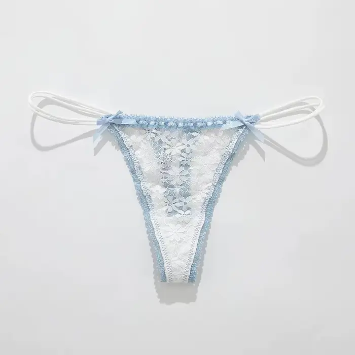 Culottes en dentelle à nœud sexy