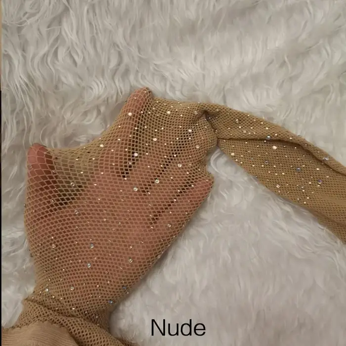 Collants résille brillants à la mode